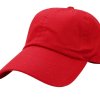 custom red baseball cap