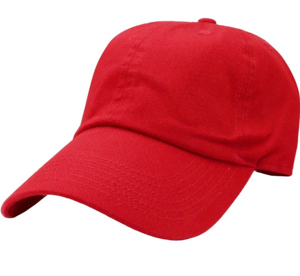 custom red baseball cap