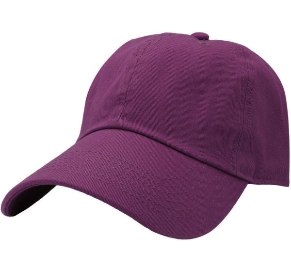 dark purple baseball cap