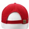 custom red baseball cap