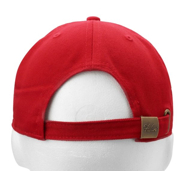 custom red baseball cap