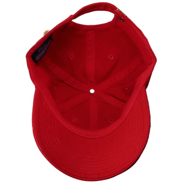 custom red baseball cap