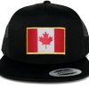 canada flag mesh trucker cap