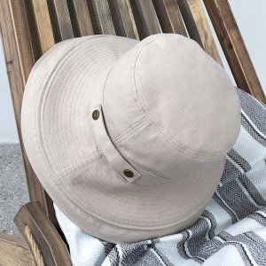 white bucket cap
