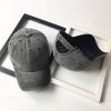 washed denim baseball cap