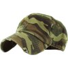 Distressed Baseball Cap Camouflage