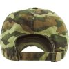 Distressed Baseball Cap Camouflage