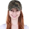 Distressed Baseball Cap Camouflage