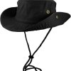 black boonie hat