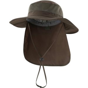 fishing hat with neck flap