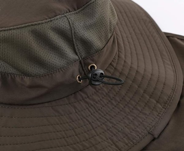 fishing hat with neck flap