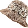 Sun Cap Crochet Mesh Woven