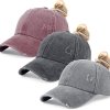 Ponytail Hats Women