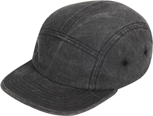 5 panel flat bill caps