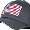 embroidered american flag cap