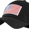 embroidered american flag cap