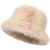 fuzzy winter bucket hat