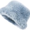 fuzzy winter bucket hat