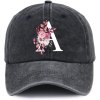 letter graphic baseball cap