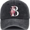 letter graphic ball hats