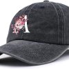 letter graphic baseball cap