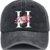 letter graphic ball cap