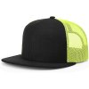 mesh back flat bill hats