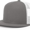 mesh back flat bill caps