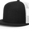 mesh back flat bill caps