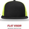 mesh back flat bill hats