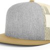 mesh back flat bill hat