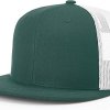 mesh back flat bill hat