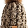 pom pom knit cap